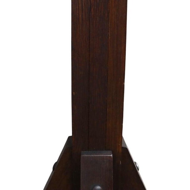 Stickley Style Arts & Crafts Oak Hat & Coat Rack C1920 For Sale - Image 6 of 8