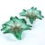 Glass Pair of Green and Pink Amorphic Botanical Floral Murano Glass Dishes For Sale - Image 7 of 7