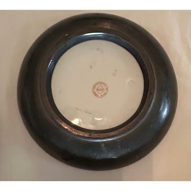 Late 20th Century Delicate Pink Japanese Floral Themed Decorative Wall Plate Curation-Set of 11 For Sale - Image 5 of 12