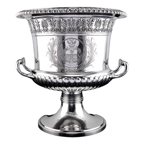 Antique Georgian Regency Silver Wine Cooler by Paul Storr, London, 1810 For Sale