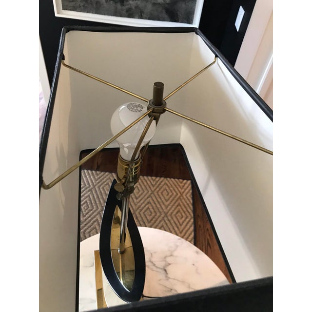 1950s Vintage 1970s Mid-Century Italian Brass Sculptural Table Lamp - Coconut Company Nyc For Sale - Image 5 of 13