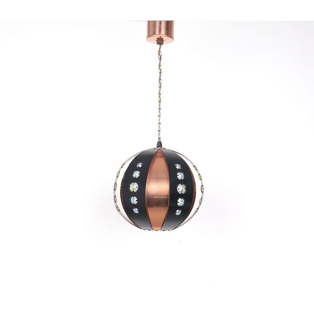 Copper Pendant Lamp by Werner Schou for Coronell, 1960s For Sale - Image 11 of 11