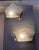 1930s Art Deco Wall Lights in Pressed Glass and Nickel-Plated Bronze, Set of 2 For Sale - Image 5 of 18