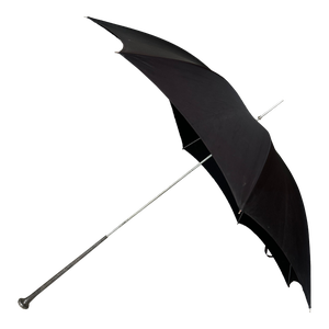 Early 20th Century Engraved Sterling Silver Handler Victorian Parasol