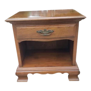 Stanley Furniture Solid Cherry Single Drawer Bedside Table Nightstand