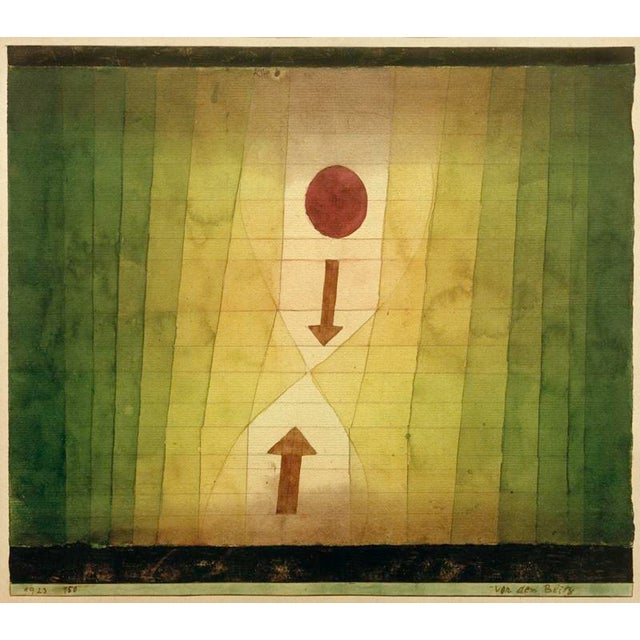 Before The Lightning Klee, Paul; 1879–1940. Vor dem Blitz, 1923. Aquarell und Bleistift auf Papier, oben und unten...