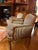French Handsome Pair of Armchairs / Bergeres in Striped Silk For Sale - Image 3 of 5
