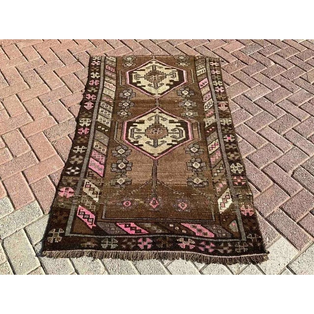 Vintage Hand Made Area Rug - 37.5" X 58" For Sale - Image 10 of 10