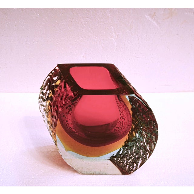 Large Murano Sommerso Glass Oliva Vase from Alessandro Mandruzzato, Italy, 1960s For Sale - Image 11 of 17