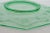Late 20th Century Green Etched Depression Glass Octagon Serving Dish Tray With Handlesb For Sale - Image 5 of 11