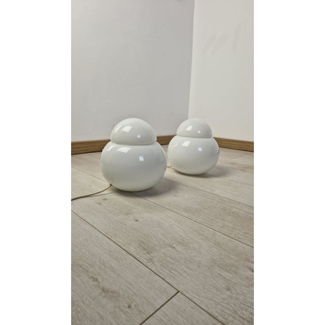 Vintage Daruma Table Lamps by Sergio Asti for Fontana Arte, 1970s, Set of 2 For Sale - Image 11 of 14