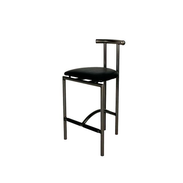 Vintage Post Modern Rodney Kinsman "Tokyo" for Bieffeplast Style Barstools - Set of Three For Sale - Image 9 of 17