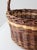 Vintage Wicker Gathering Basket For Sale - Image 12 of 13