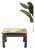 Vintage Marbled Abstract Square Side Table For Sale