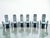 Late 20th Century Postmodern Sculptural High-Back Dining Chairs in Abstract Upholstery, Set of 6 For Sale - Image 5 of 15