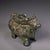 1960s Bronze Ox Ritual Vessel (Gong) With Green Patina - 5.9" Wide For Sale In Los Angeles - Image 6 of 10