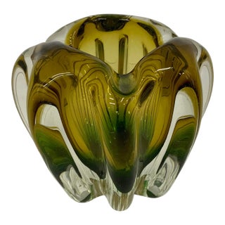 Vintage Murano Glass Small Vase For Sale