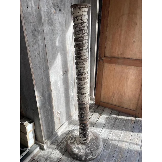 Vintage Column in Wood For Sale - Image 9 of 9