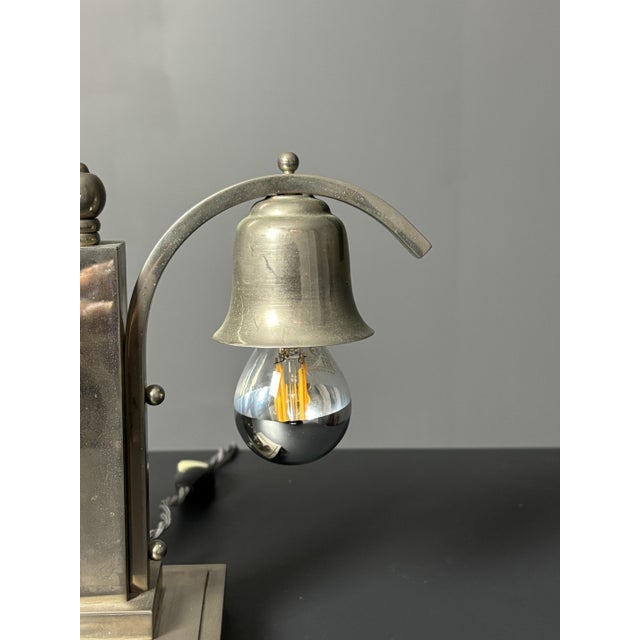 Art Deco Dutch Nickel Desk Lamp, 1930s For Sale - Image 15 of 18