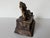 Vintage Asian Reclining Buddha Bronze Sculpture With Ornate Relief Base For Sale - Image 11 of 12