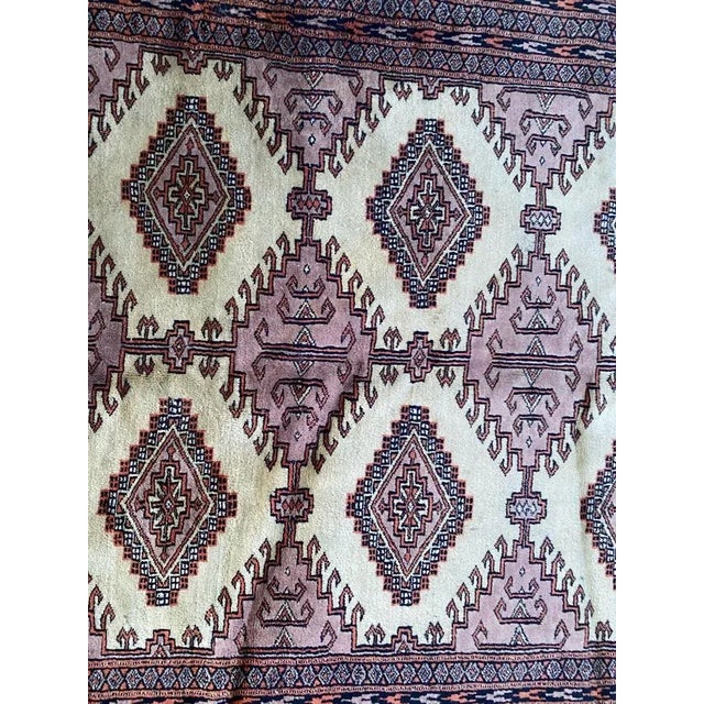 Vintage Rustic Wool Pakistani Rug, 1980s For Sale - Image 4 of 12