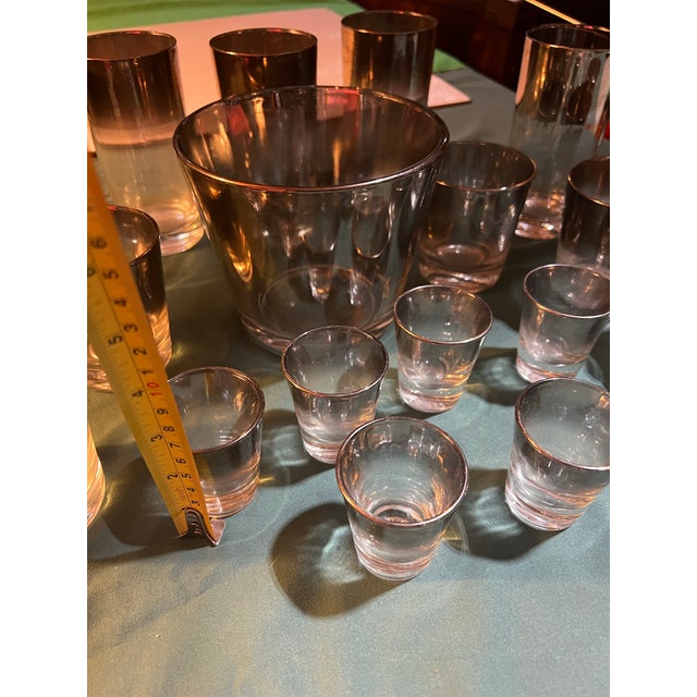 Mid-Century Modern 1970s Collection of Dorothy Thorpe Silver Fade Glassware Set - 18 pcs For Sale - Image 3 of 12