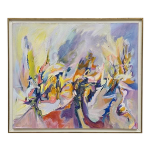 Large Mid Century Abstract Painting C. 1967