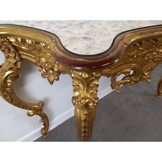 Golden Support Console, 1980s For Sale - Image 6 of 18