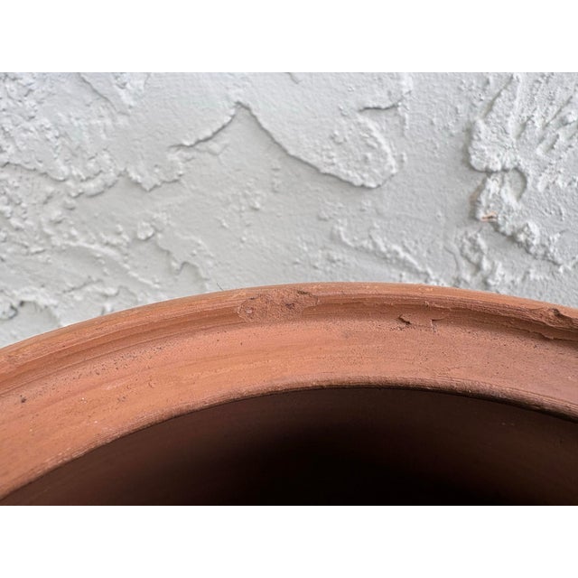 Large Rustic Mediterranean Terracotta Lidded Vessel With Ladle – Spanish Colonial Style For Sale - Image 9 of 12