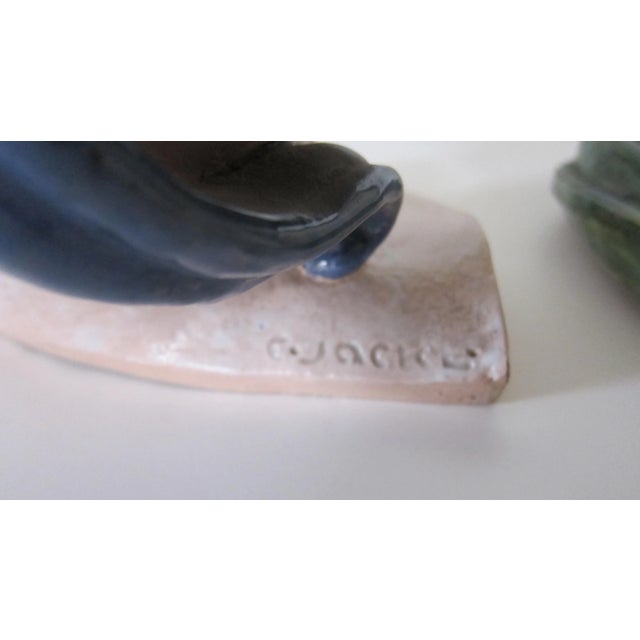 Austrian Art Deco Ceramic Heads - A Pair For Sale - Image 4 of 5