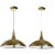 Paavo Tynell Style Brass Pendants - a Pair For Sale