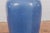 Ceramic Tall Blue Glaze Lidded Hexagonal Vase with Crackle Finish, Vintage For Sale - Image 7 of 12