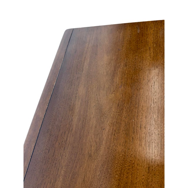 Broyhill Premier Emphasis Mid-Century Modern Walnut Cabinet End Table For Sale - Image 15 of 18