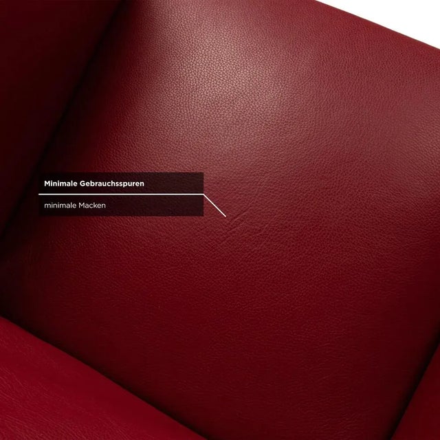 Red ARC-E Chairs in Red Leather by Bert Plantagie, Set of 4 For Sale - Image 8 of 17