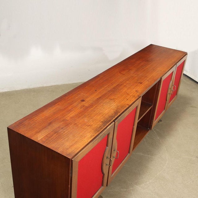 Vintage Red Sideboard, 1960s For Sale - Image 4 of 11