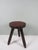 Brown Spanish Brutalist Tripod Stool, 1960s For Sale - Image 8 of 8