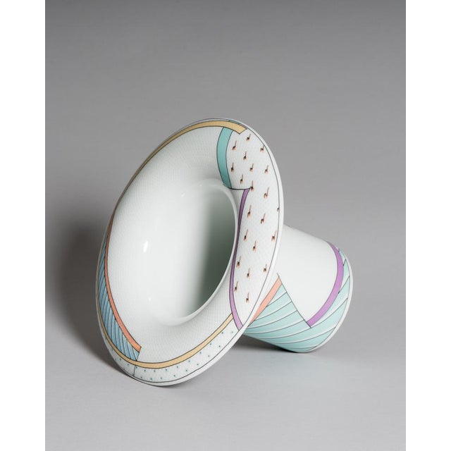 Vintage Century New Wave Porcelain Vase and Bowl Set by Tapio Wirkkala & Dorothy Hafner for Rosenthal Studio-Line, Germany, 1980s, Set of 2 For Sale - Image 10 of 18