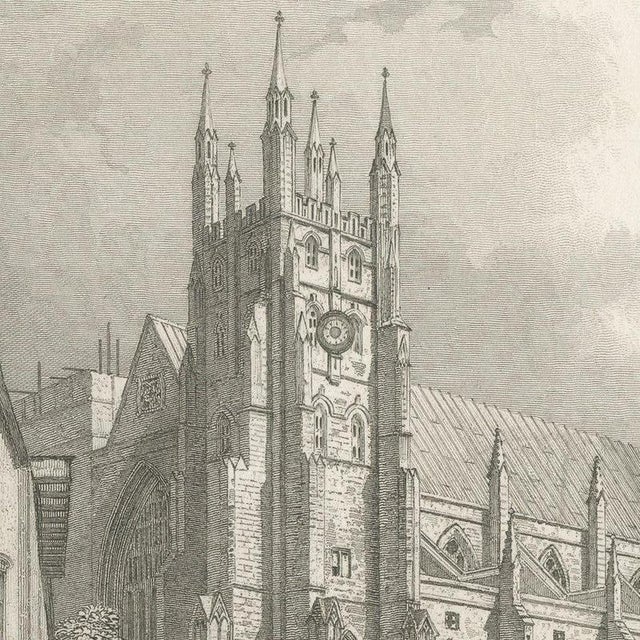 Black After T. M. Baynes Canterbury Cathedral, Kent, 1837, Steel Engraving For Sale - Image 8 of 12