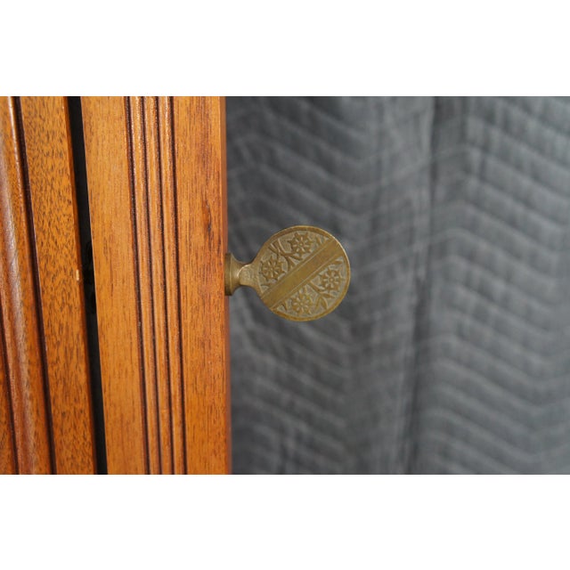 Antique Victorian Eastlake Walnut Burl Marble Top Dresser & Mirror Vanity Chest For Sale - Image 14 of 15