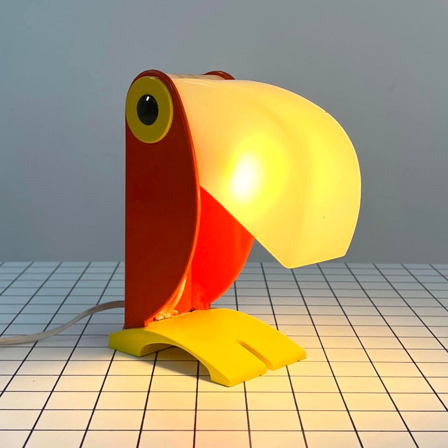 1960s Toucan Table Lamp attributed to Timer Ferrari, 1960s For Sale - Image 5 of 10
