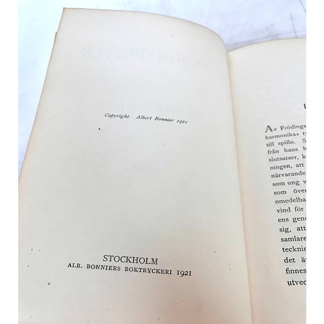 Brown Antique Gustaf Froding Leather Bound Poetry Volumes From Sweden - Set of 2 For Sale - Image 8 of 11