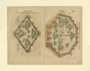 Münster, Illustration of the City of Rome, Italy, 1580, Print