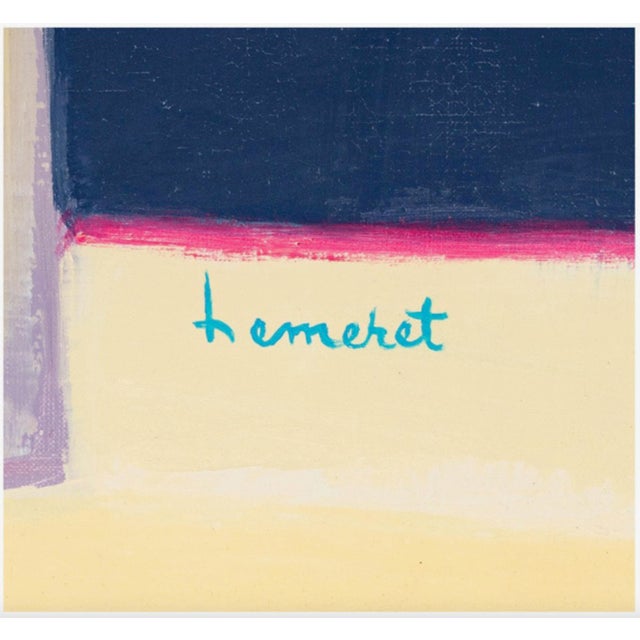 Post Modern Oil Painting "Bouquet Au Mirroir", Claude Hemeret (1929 -) For Sale In Los Angeles - Image 6 of 10