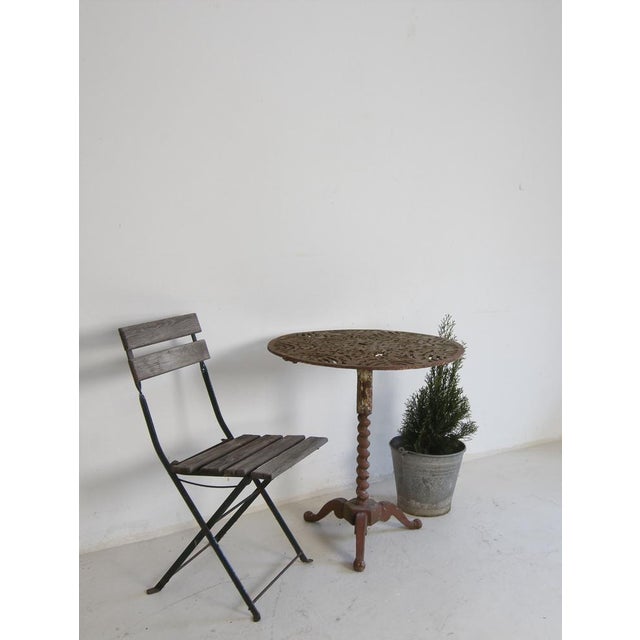 Round Cast Iron Table, 1890s For Sale - Image 4 of 18