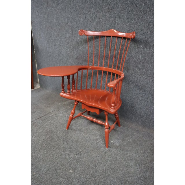 Colonial Windsor Writing Chair For Sale In Philadelphia - Image 6 of 9