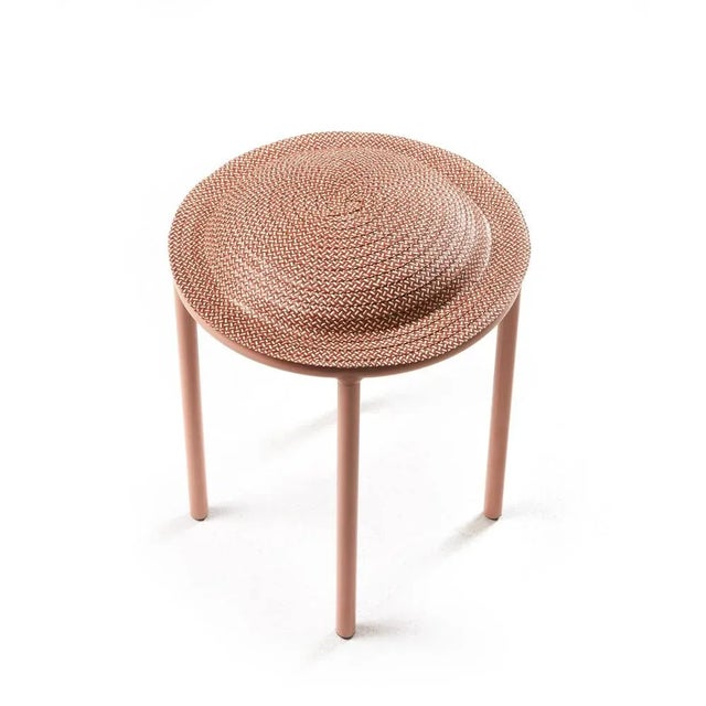 Contemporary Red Cana Stool by Pauline Deltour For Sale - Image 3 of 4