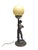 Cream Art Deco Figurative Bedside Lamp, Poland, 1950s For Sale - Image 8 of 17
