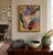 This 11” x 14” original abstract oil painting brings energy, color, and movement to any space. Layered brushwork, circular...