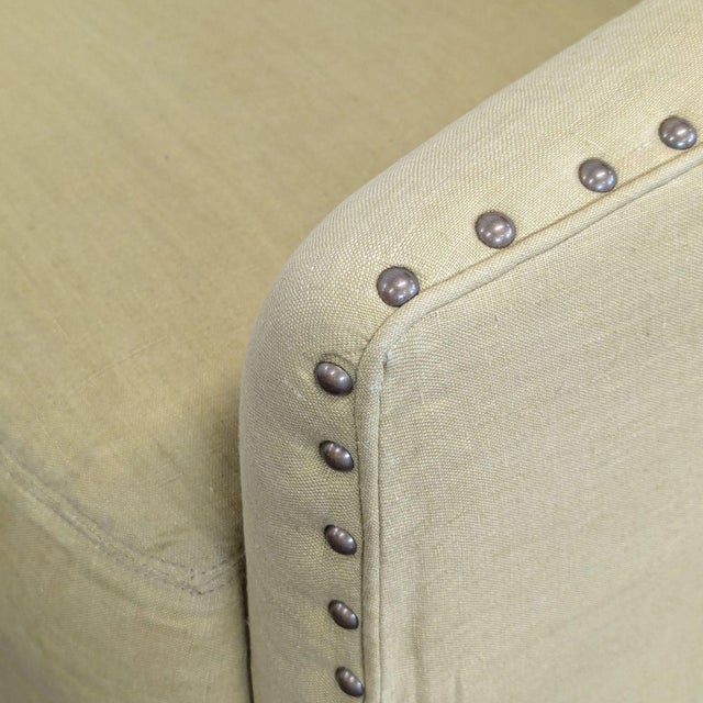 Green Cisco Brothers Green Lounge Chair With Nailhead Trim For Sale - Image 8 of 8