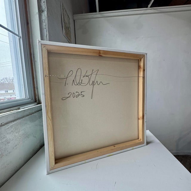 "Modern Green" Abstract Acrylic Painting by Paula DeStefanis For Sale - Image 11 of 12